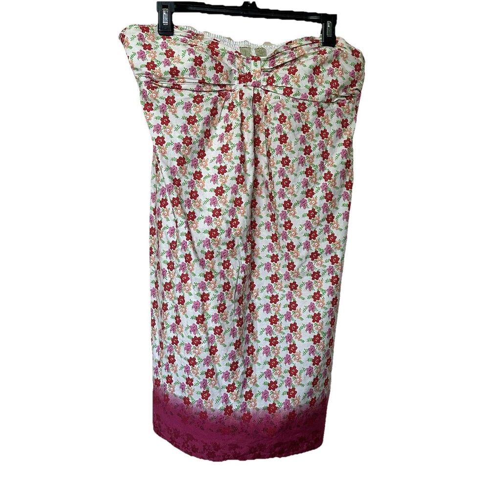 Johnny Martin Dress Med Sleeveless Midi Floral Summer Coquette Garden Party